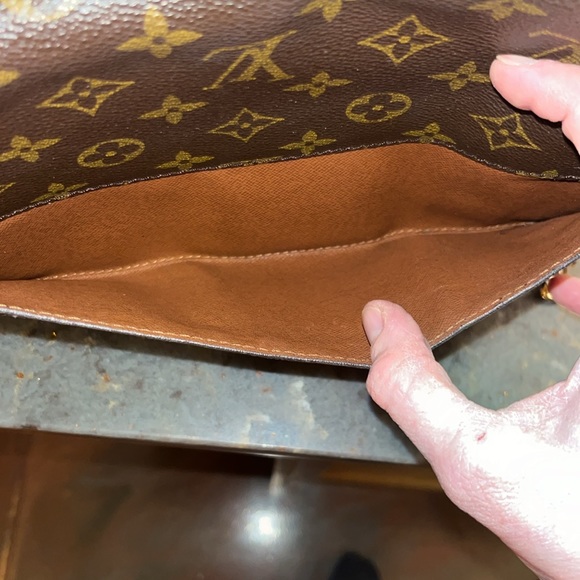 Louis Vuitton clutch/wristlet with unbranded crossbody chain - Picture 5 of 14